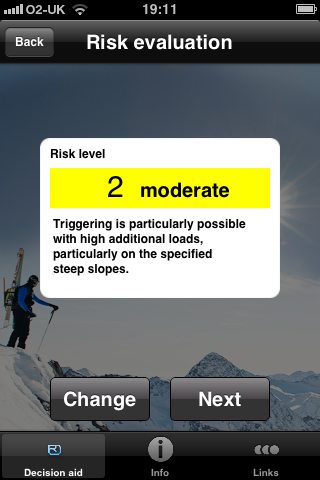 ortovox app avalanche risk level